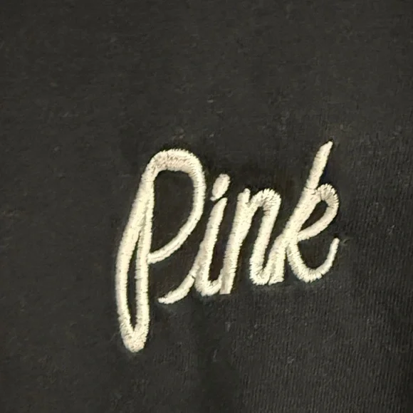 Victoria's Secret Pink Black Crop Top - Picture 2 of 4